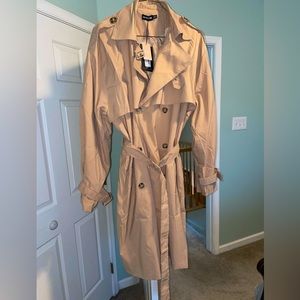 Pretty Little Thing Oversized Belted Midi Trench Coat